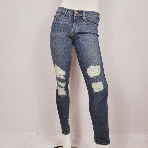 FRAME Jeans Le Skinny De Jeanne in Seville Sz 27 - Picture 4 of 8